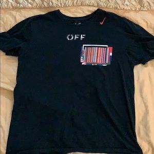 Offwhite X Nike Lab Muticultural Tee Size Large